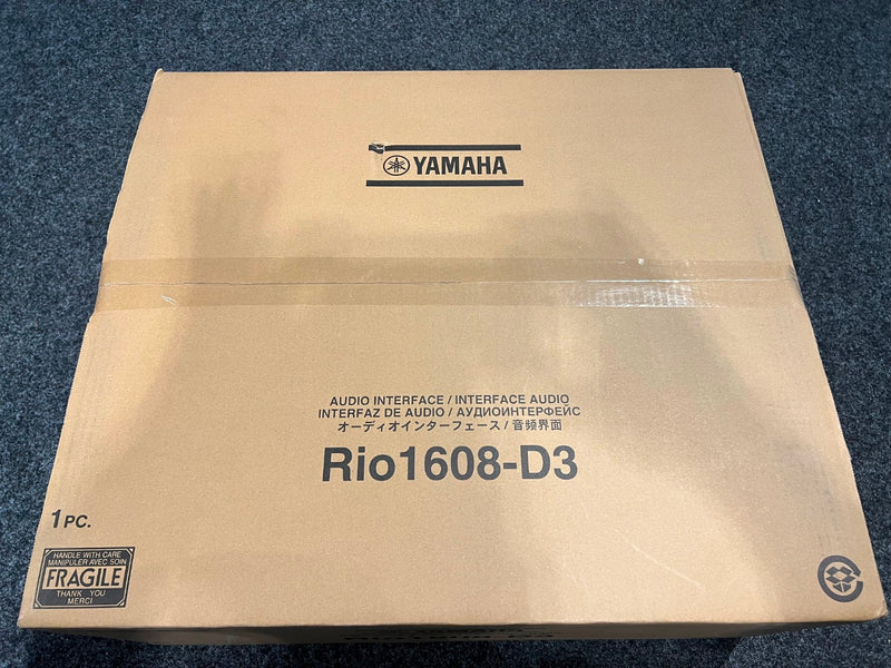 Yamaha Rio1608-D3 Dante I/O Stagebox – 16 In / 8 Out, Networked