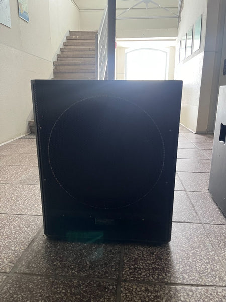 PA System with System Rack – 2x 15in Tops, 2x 18in Subs