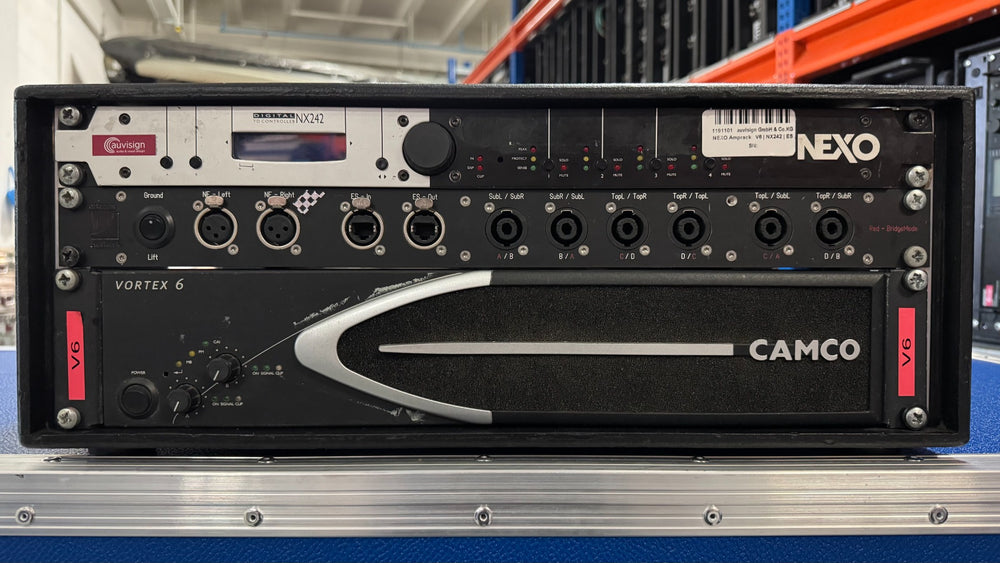 Camco/Nexo Vortex 6 + NX242-ES System Rack, 2ch Amplifier