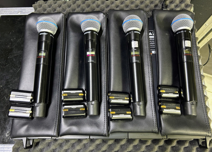 Shure Axient Digital HH Package – AD4Q-A, 4x AD2/B58, SBRC + 8x SB900A