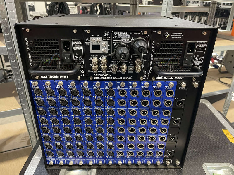 DiGiCo SD12 Console & SD-Rack with Optocore, Waves, Dante