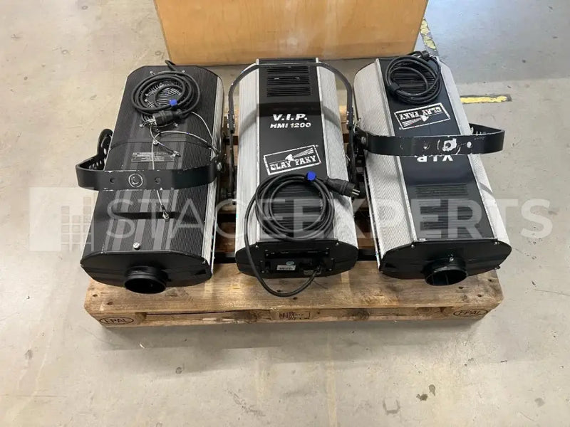 Clay Paky V.I.P. 1200 Gobo Projector Set – 3 Units