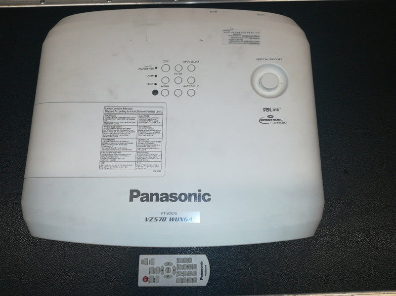 Panasonic PT-VZ570E WUXGA 3LCD Projector, 4,800 lm