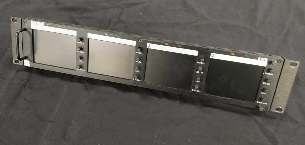 Marshall 4x 4-inch Rackmount LCD Composite Monitor, 1U