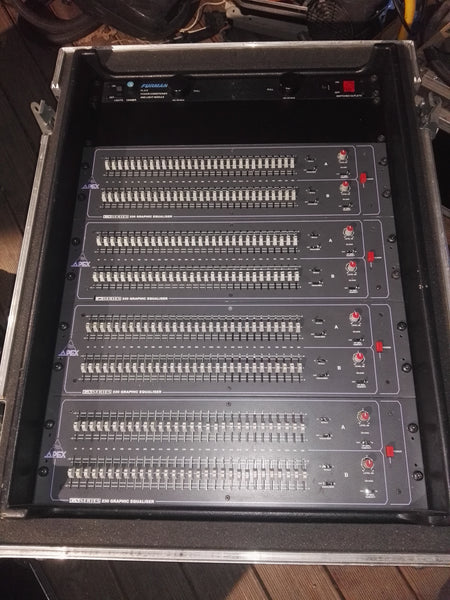 APEX GX230 EQ-Rack – 4x Graphic EQs in Shock-Mounted Case