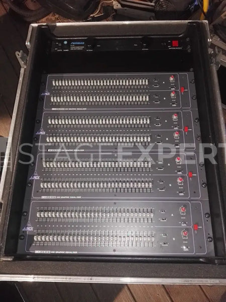 Apex GX230 EQ Rack – 4x Graphic EQs in Shock Case
