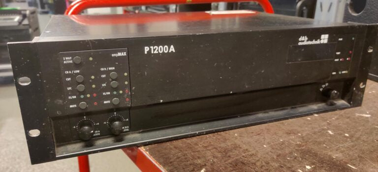 d&b audiotechnik P1200A System Amplifier, 2x600W @ 4Ω Output