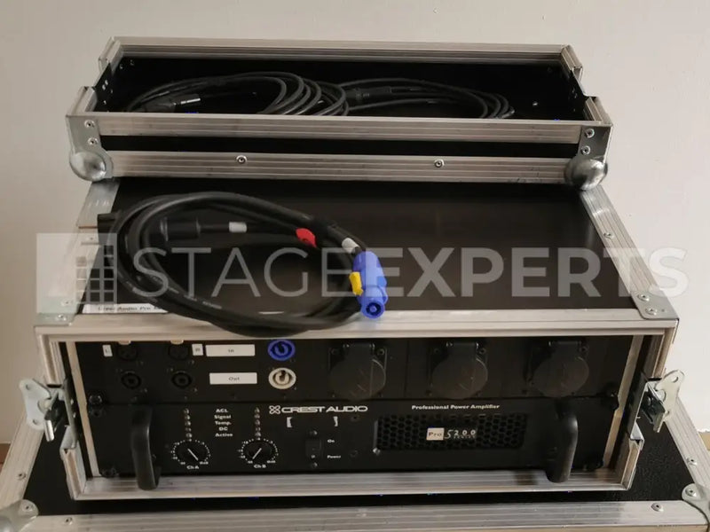 Crest Audio Pro 5200 Power Amplifier in Flight Case, 2x525W