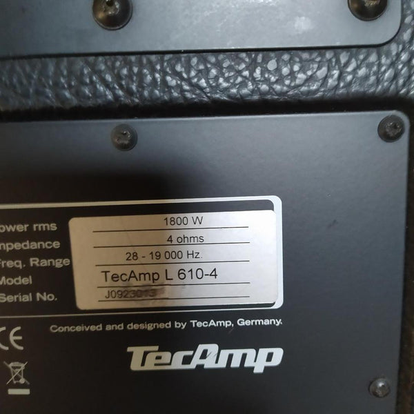TecAmp Performer 600 + Box 610/4 Bass Rig with Cases