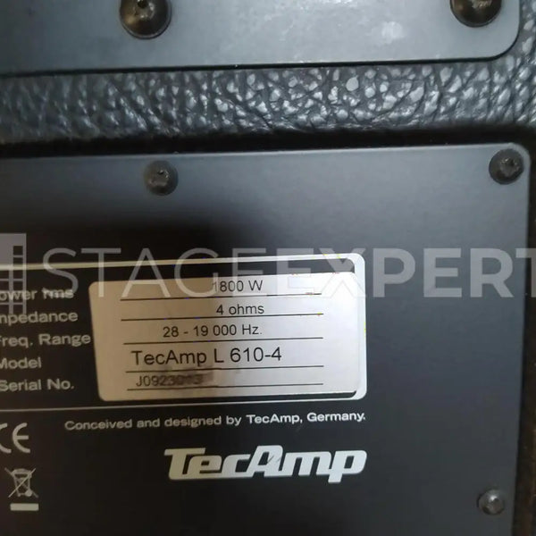 TecAmp Performer 600 + Box 610/4 Bass Rig with Cases