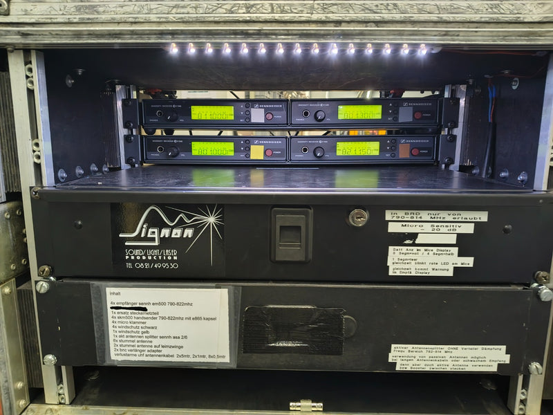 Sennheiser 4‑ch Wireless Rack with Handhelds (e865 Capsule)