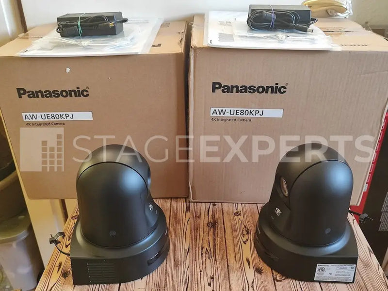 Panasonic AW-UE80 4K60 PTZ Cameras Pair – NDI, SDI