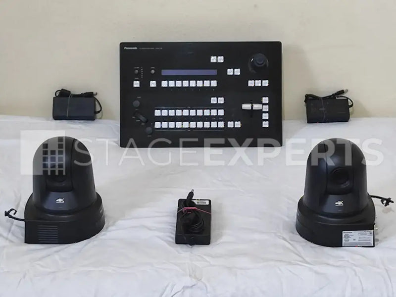 Panasonic AW-UE80 (2x) + AV-HLC100 PTZ Switcher Bundle
