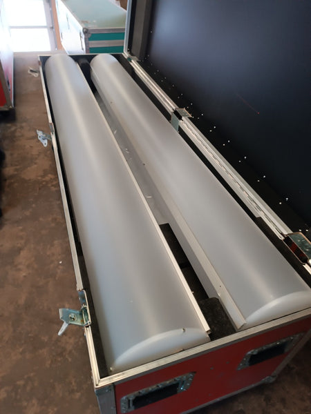 Evonik Plexiglas Tubes – 4x 2m, 25cm, with Flight Case