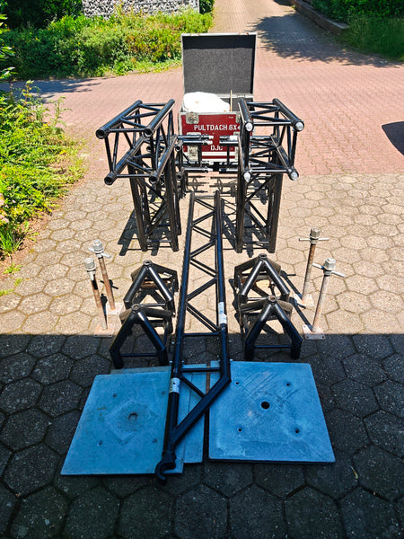 Global Truss F34 schwarz Pultdach Set