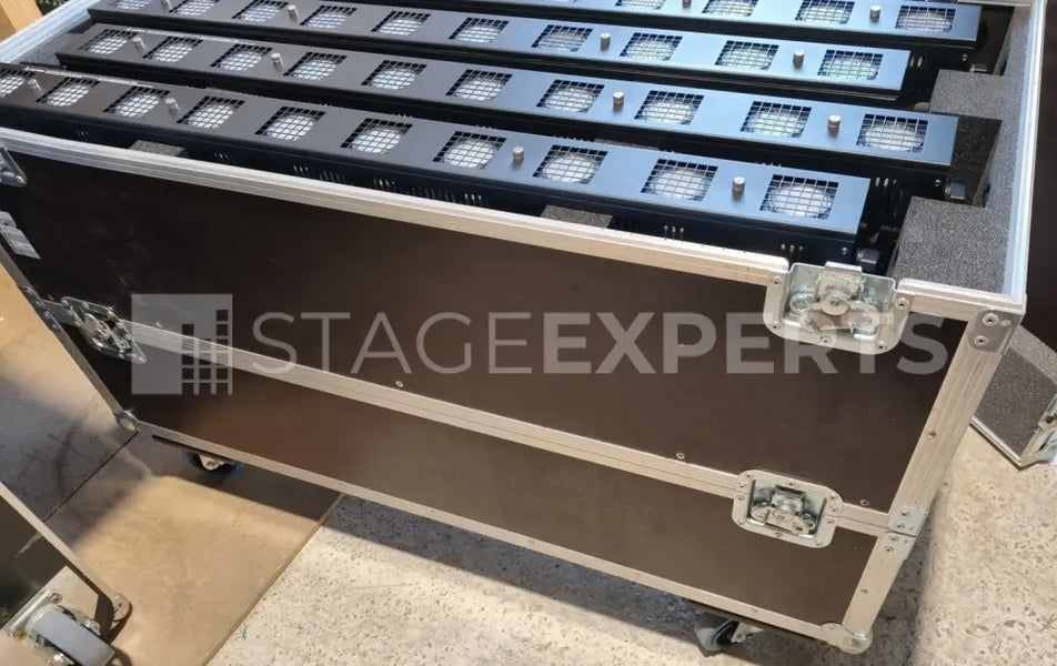 Showtec Sunstrip Active GU10 DMX Batten – 8-Pack with Case