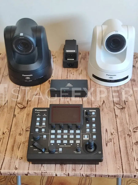 Panasonic AW-UE100 PTZ (x2) + AW-RP60 Controller Bundle