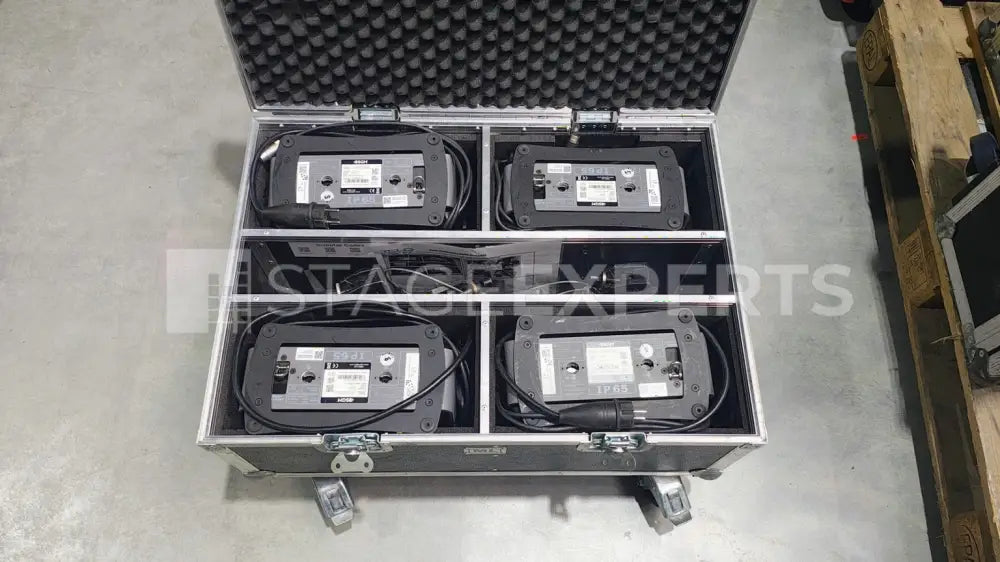 SGM Q-2 RGBW LED Floodlight – 4-piece set with case