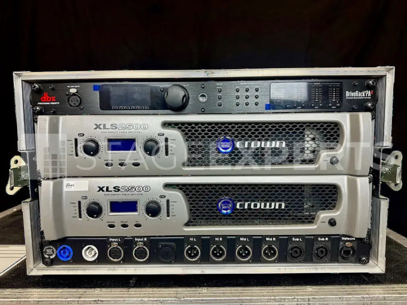 Crown XLS2500 & dbx DriveRack PA2 Bundle – 2 Amps + DSP