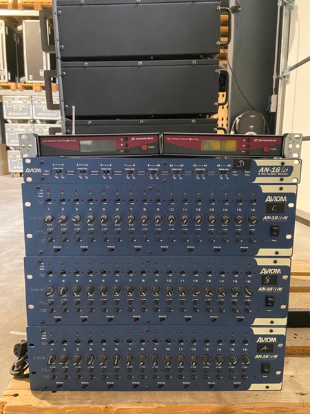 Aviom AN-16/o & AN-16i-M with Sennheiser EW 100 G2 Bundle