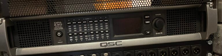 QSC DPA 8.8Q System Amplifier – 8x600W, Q-SYS Networked