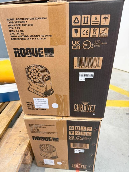 Chauvet Professional Rogue Outcast 2X Wash – IP65 RGBW