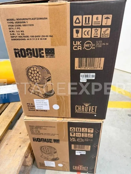 Chauvet Rogue Outcast 2X Wash – IP65 RGBW Moving Light