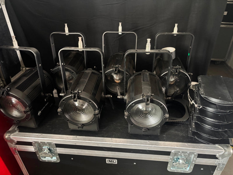ADJ FR150z LED Fresnel Set – 6 Units with Flight Case