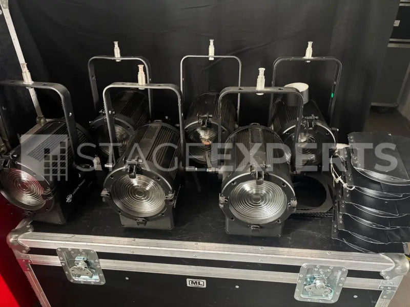 ADJ FR150z LED Fresnel Set – 6 Units with Flight Case