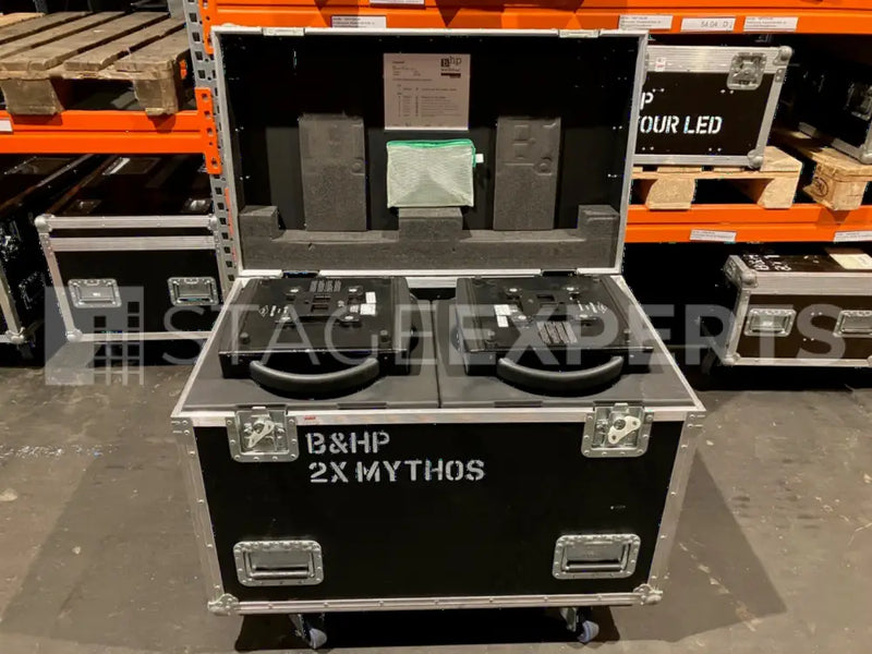 Clay Paky Mythos 2 Pair – Case, Brackets, Lamps & Cables