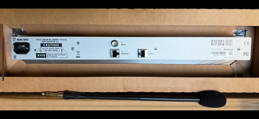 Riedel RCP-2016 16-key Intercom Panel, 1U Rackmount