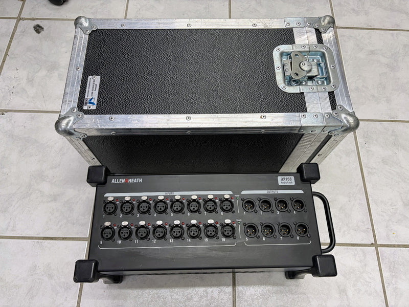 Allen & Heath DX168 Stagebox with Amptown Flight Case – 96kHz