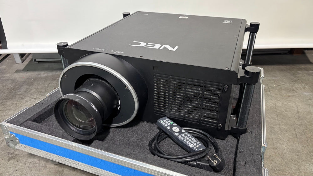 NEC PH1400U 3‑Chip DLP Projector with 2 Lenses & Case