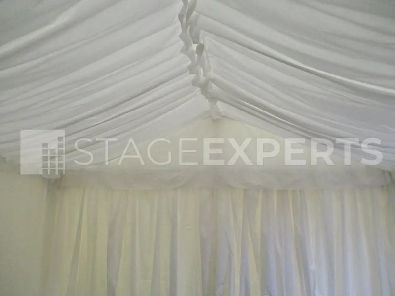 Marquee Roof Lining Set 4 x 9 m – White Pleated Roof