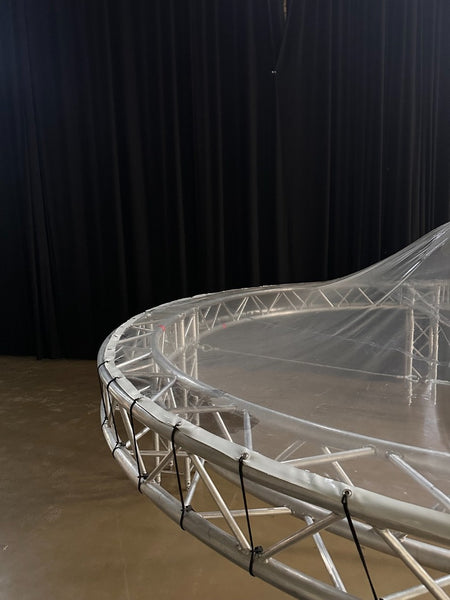 Transparent Stage Apex Roof, 4.3 m Diameter – New – Round Design