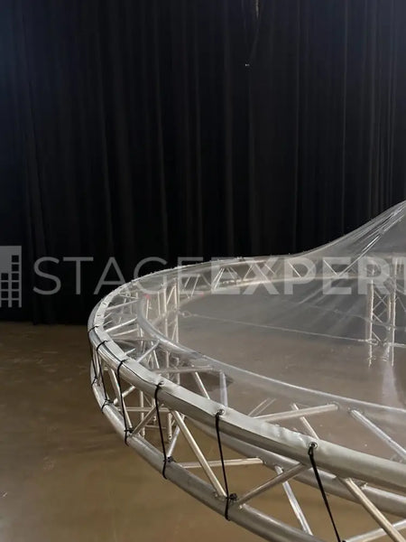Transparent Stage Apex Roof, 4.3 m Diameter – Round Design