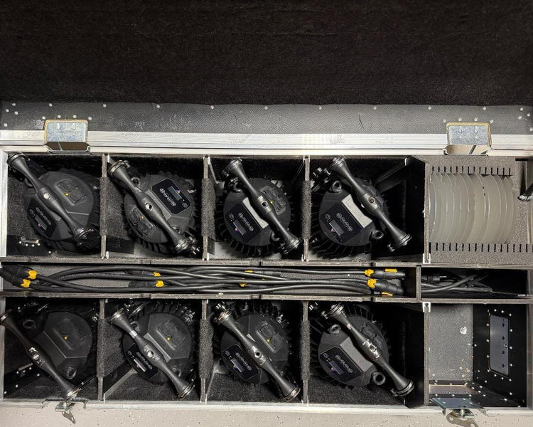 Astera AX7 LED PAR Uplights – 8-Unit Set with Case