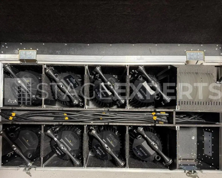 Astera AX7 LED PAR Uplights – 8-Unit Set with Case