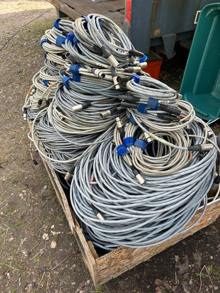 5‑Pin DMX XLR Cables Job Lot 148x with Neutrik Connectors