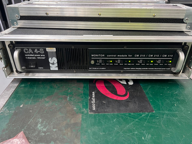 KS Audio CA4S 4-Channel Amplifier with Monitor Card - CM210/215/410