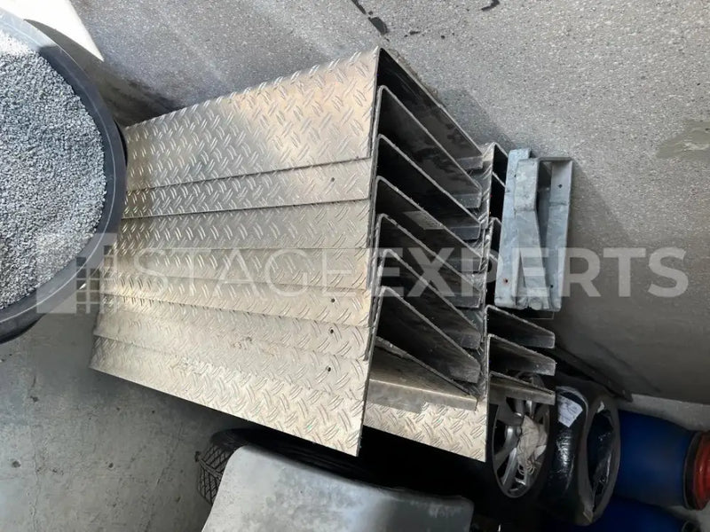 Layher Staircase – Galvanised Frame with Aluminium Treads