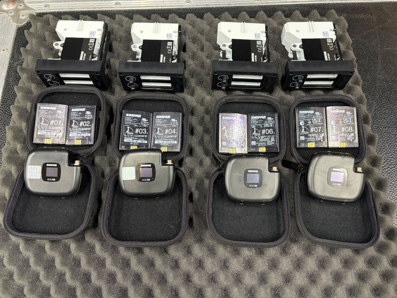 Shure Axient Digital ADX1M Package – 4 TX, 8 Batteries