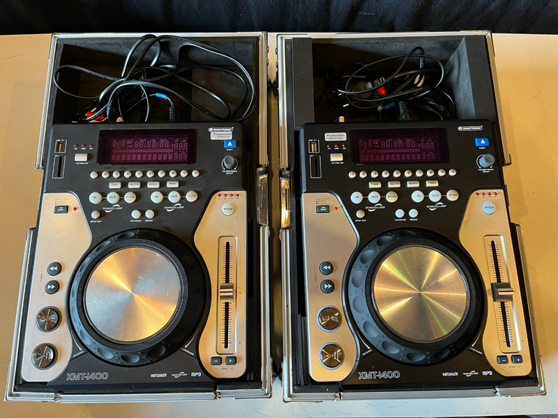 Omnitronic XMT-1400 Media Players Set with Flightcases