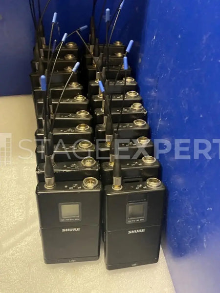 Shure UHF-R UR4D Wireless Package – 13 Receivers, P8