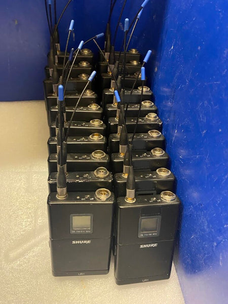 Shure UHF-R UR4D Wireless Package – 13 Receivers, P8