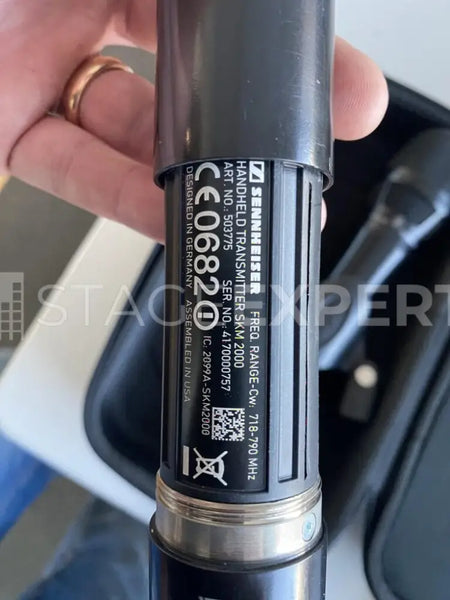 Sennheiser SKM 2000 + Neumann KK204 Wireless Mics (x2)