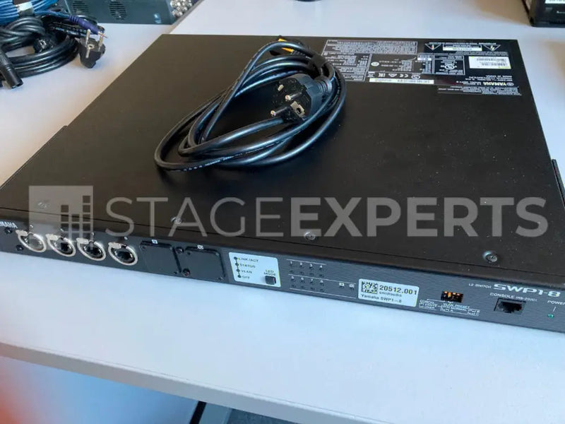 Yamaha SWP1-8 L2 Switch – 8 etherCON, 2 option bays