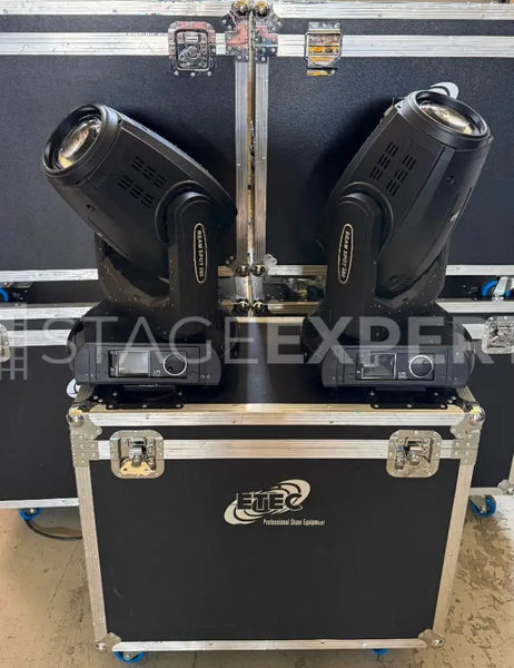 ETEC Pro Beam Spot 280 – Pair of Moving Heads with Case