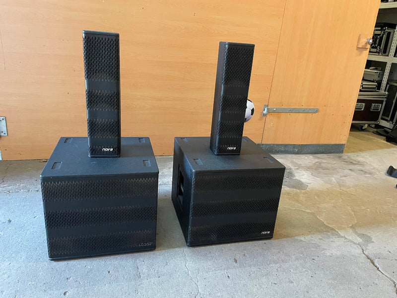 Nova Euphoria 300 Column PA System – EX315 Subs + EX300
