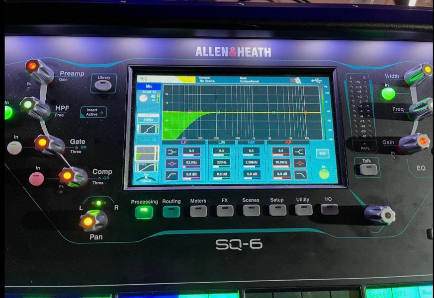 Allen & Heath SQ-6 Digital Mixer – Pro 96kHz Mixing Console